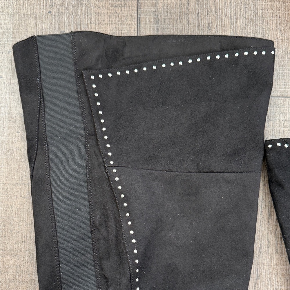 Torrid WW Black Studded Knee-High Boots - Picture 2 of 5